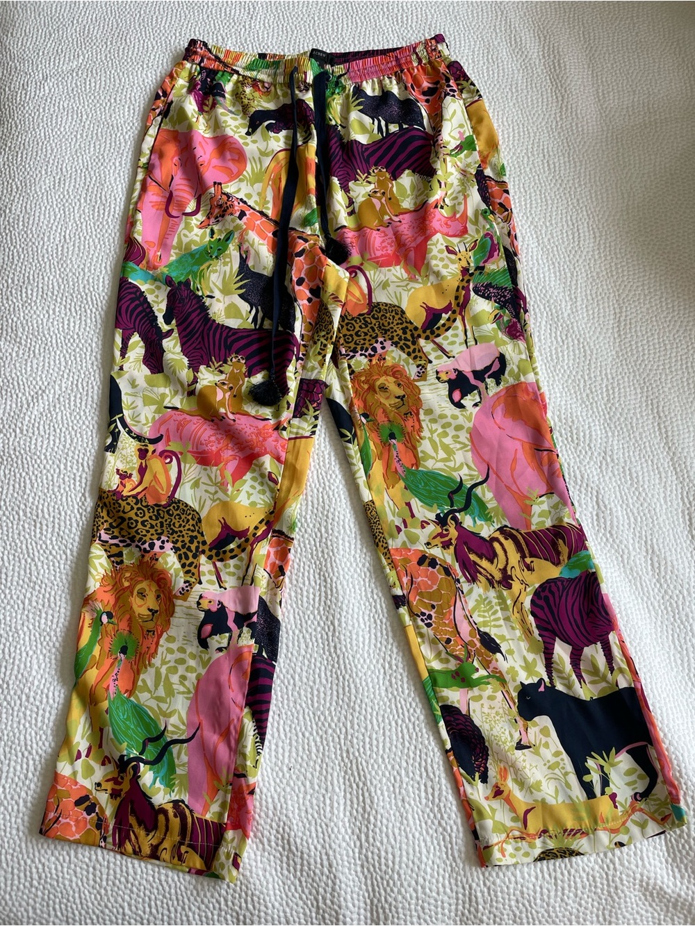 Cropped silky JCrew pants